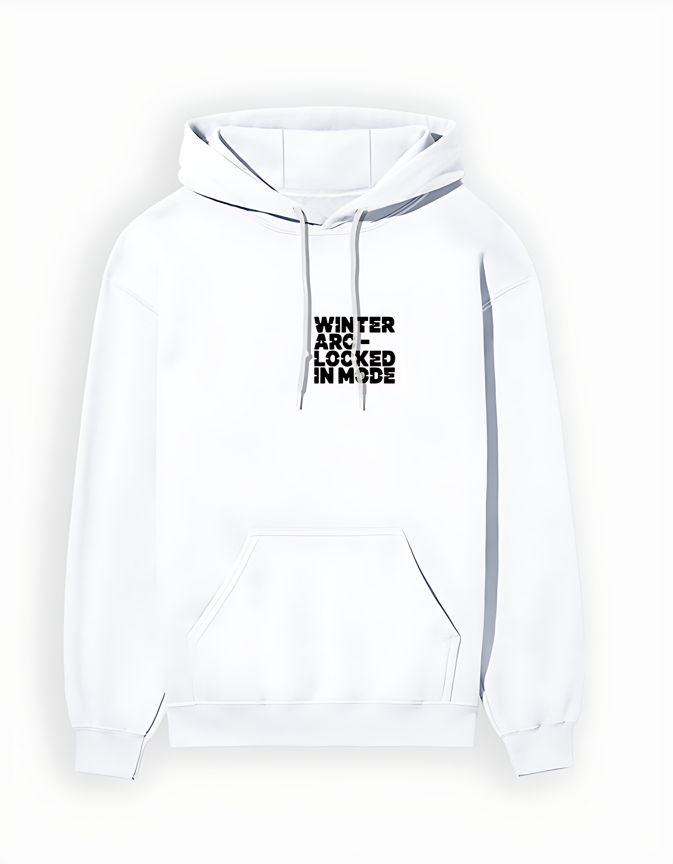 WINTER ARC Arctic White Hoodie – FLINKO Limited Gymwear