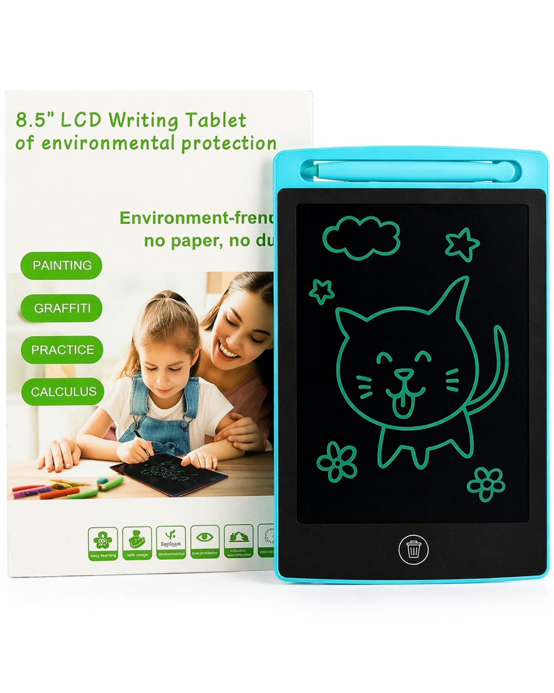 LCD Writing Tablet for Kids ✏️📱 | Reusable Drawing & Learning Pad (8.5 Inch)